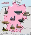 Mapa de Alemania - Destinos Turísticos