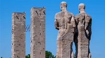 Nazi-era sculptures by Karl Albiker at Berlin's Olympic stadium remain ...