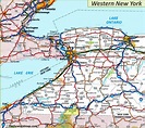 Map of Western New York State - Ontheworldmap.com
