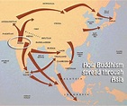 The Spread of Buddhism (Illustration) - World History Encyclopedia