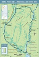 Physical map of the Province of Entre Ríos, Argentina | Gifex