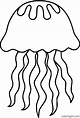 Printable Jellyfish Coloring Pages