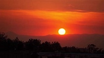 Amanecer y salida de sol al sur de la ciudad de México - YouTube