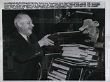 1958 Retiring Commerce Secretary Sinclair Weeks Packs - Historic Images