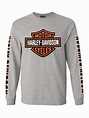 Harley-Davidson Men's Bar & Shield Long Sleeve Crew-Neck Shirt 30297501 ...