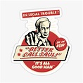 "saul goodman" Sticker for Sale by tokolateyumy | Redbubble