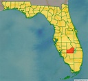 Map of Glades County, Florida