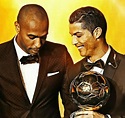 The Legend Thierry Henry with Ballon d'Or 2015 winner and legend in the ...