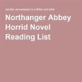 Northanger Abbey Horrid Novel Reading List