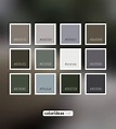 Americano Gray Dark Olive Green 676F68 Color Palette | Color palette ideas