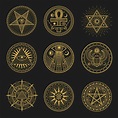 occult tekens, occultisme, alchimie astrologie symbolen 23839689 ...