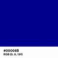 Dark Blue color hex code is #00008B