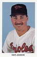 Dave Johnson 1989 Orioles postcard - 1980s Baseball