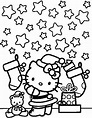 Dibujos para colorear de Hello Kitty en Navidad | Colorear imágenes