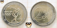 2 Euro Griechenland 2004 - Sondermünze Athen, XXVIII. Olympische ...
