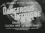 Dangerous Intrigue (1936) - Ralph Bellamy DVD