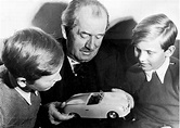 Ferdinand Porsche in 1949 showing his grandchildren Ferdinand Piëch ...