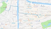 Albert Cuyp Market To Museumplein Walking Map - Amsterdam Coffeeshop Tours