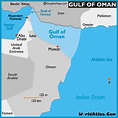 Map of Gulf of Oman, Gulf of Oman Location Facts, Major Bodies of Water ...