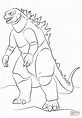 Coloriage - Godzilla | Coloriages à imprimer gratuits