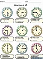Telling Time online exercise for A1-A2 | Live Worksheets
