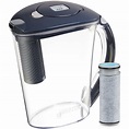 Brita Large Stream Filter as You Pour Plastic 10-Cup Gray Water Filter ...