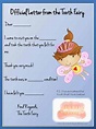 Tooth Fairy Letter | Free Printable