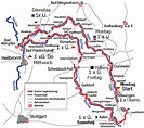 Fahrrad Touring: Jagst Kocher Radweg von Ellwangen bis Aalen (Tour 112518)