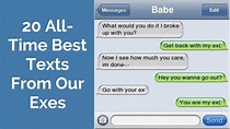 20 AllTime Best Texts From Our Exes | Exes, Texts, Relationship