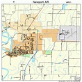 Newport Arkansas Street Map 0549580