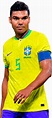 Casemiro Brazil football render - FootyRenders