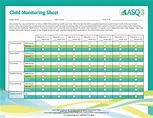 ASQ-3 Child Monitoring Sheet - Ages and Stages