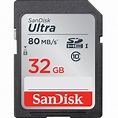 SanDisk 32GB Ultra UHS-I SDHC Memory Card SDSDUNC-032G-GN6IN B&H