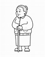 Grandma Outline Svg - 192+ Popular SVG File