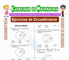 Ejercicios de Circunferencia para Segundo de Secundaria - Matemática