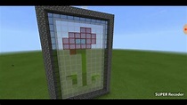 Como acer una vidrera de amapola en Minecraft Pocket Edition - YouTube