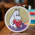 Moomin Cross Stitch Kit Moomintroll Reading - Etsy UK | Cross stitch ...