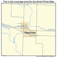 Aerial Photography Map of Naponee, NE Nebraska