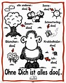 Sheepworld - Ohne Dich ist Alles Doof - Mini-Poster Grösse 40x50 cm | eBay