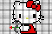 Hello Kitty Pixel Art | Pixel art, Pixel art design, Lego art