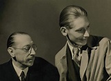 Igor Stravinsky with his son Soulima (Sviatoslav) Stravinsky (ca. 1935 ...