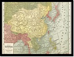 Map Of China 1900 - Vintage Asia Maps Print from Print Masterpieces ...