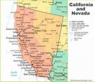 Map Of Las Vegas And California - Printable Maps