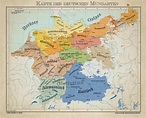 Dialects from the German Language area 1900 Language Map, German ...
