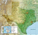 ⊛ Mapa de Texas 🥇 Político y Físico Imágenes HD | 2023