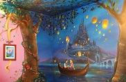 Decoración de Rapunzel para habitación infantil de Jennifer Treece Kids ...