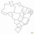 Mapa de brasil en blanco y negro - mapa en blanco y Negro de Brasil ...