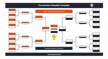Tournament Schedule Templates - Printable Formats