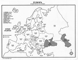 Tiempo de Tareas: Mapa del continente Europeo con nombres y división ...