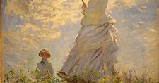 "La passeggiata (Camille Monet con il figlio Jean sulla collina ...